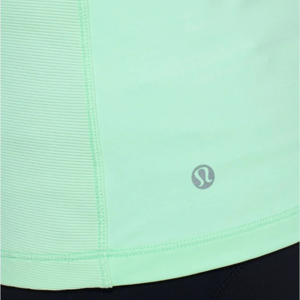 Lululemon Core Kicker Tank Fresh Teal / Mini Hyper Stripe Fresh Teal Size 8